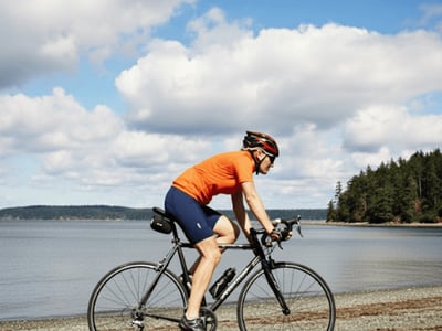 Biking Along Birch Bay Drive