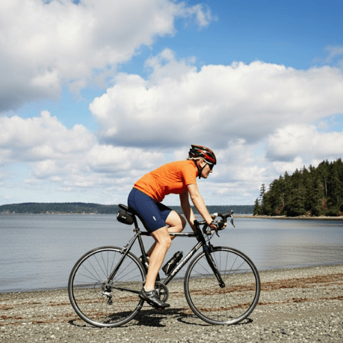Biking Along Birch Bay Drive